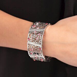 Paparazzi Jewelry - Spring Greetings - Pink Bracelet - Vintage